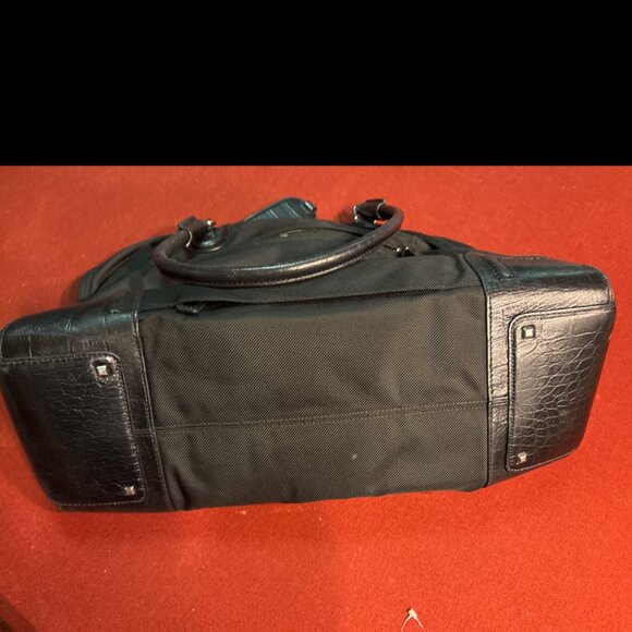 Tumi Black Nylon & Leather Duffle Travel Bag - Picture 7 of 8